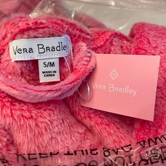 Vera Bradley Sweethearts and Flowers Bathrobe Pink Small to XLarge - Picture 5 of 7